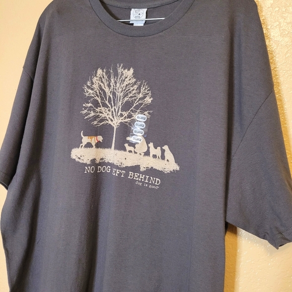 Dog is Good Men Charcoal Grey T Shirt Size XXL - Picture 3 of 8